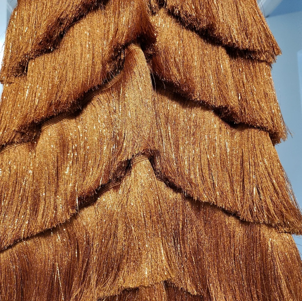 PatBO Pampas Metallic Fringe Minidress - Picture 9 of 17